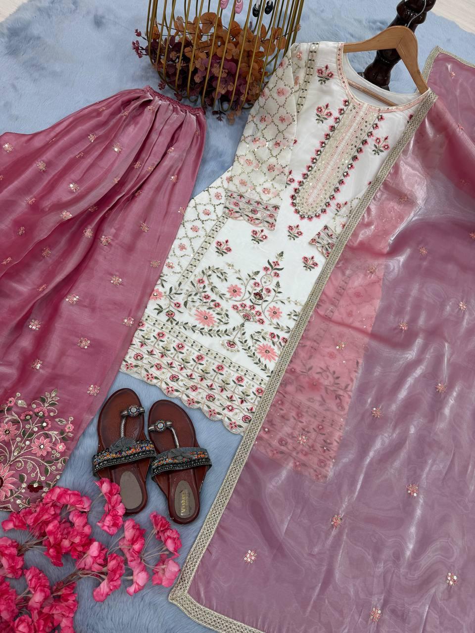 PREMIUM DESIGNER READYMADE TOP & PLAZZO COLLECTION