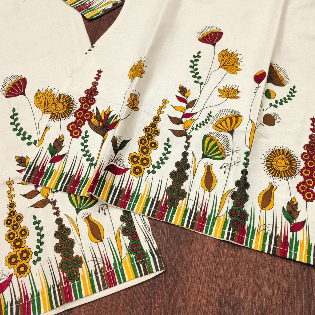 Floral Printed Comfort Cord Set