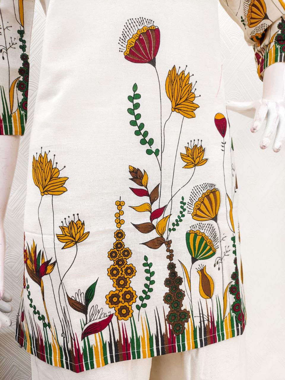 Floral Printed Comfort Cord Set